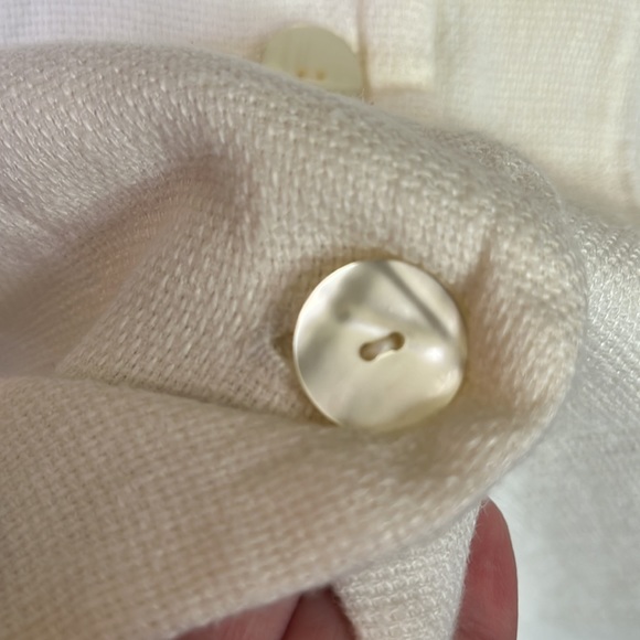 ELLEN TRACY Size 10 Buttonfront Soft Relaxed Blazer 100% Linen LagenLook casual - Picture 11 of 13